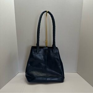 Patricia Nash Convertible Tote To Cinch Leather Mallory Caribbean Blue Leather